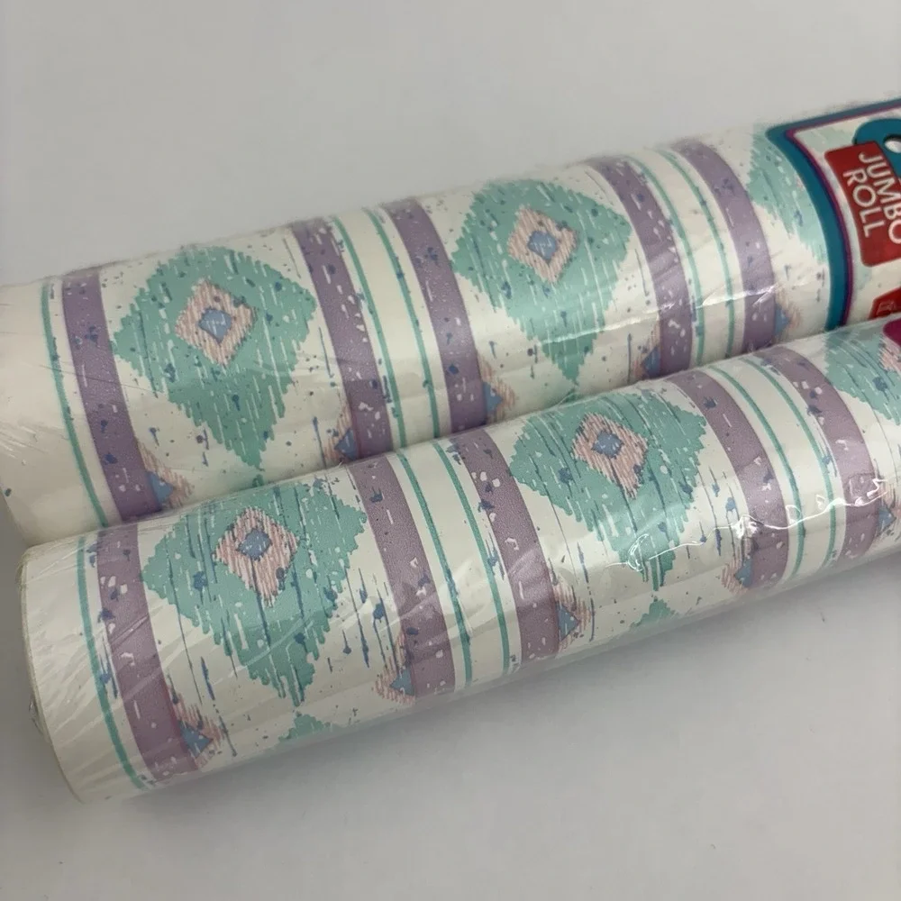 VTG NOS Contact Paper Con-Tact Adhesive Mojave Design 49.5 SQ FT Western 90s